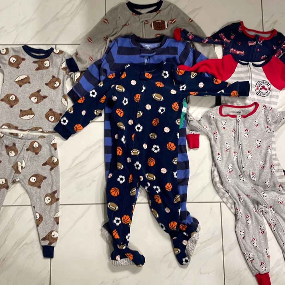 🌛Toddler boys pajamas lot